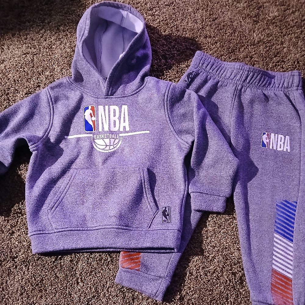 NBA Kids Gray Hoodie and Sweatpants Set